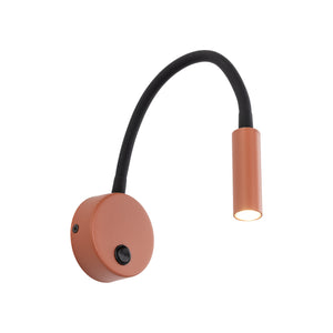 Aplică Lagos din metal, cărămiziu negru, 8 W, în funcție de bec