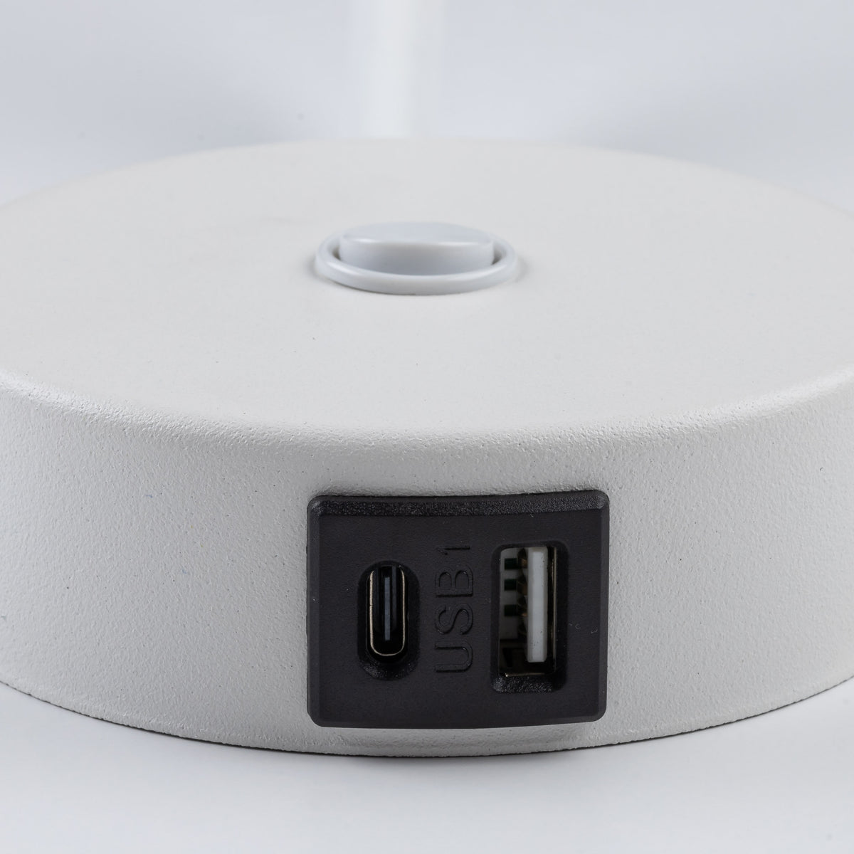 Aplică Lagos USB din metal, alb
