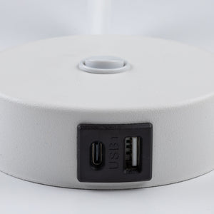 Aplică Lagos USB din metal, alb