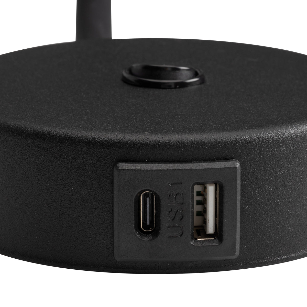 Aplică Lagos USB din metal, negru