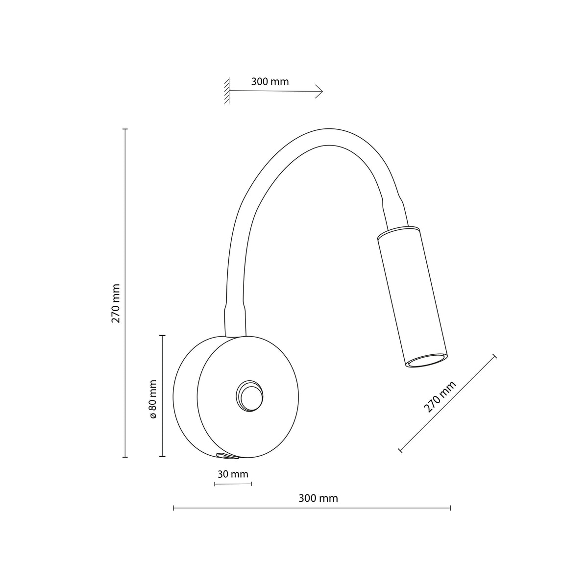 Aplică Lagos USB din metal, negru