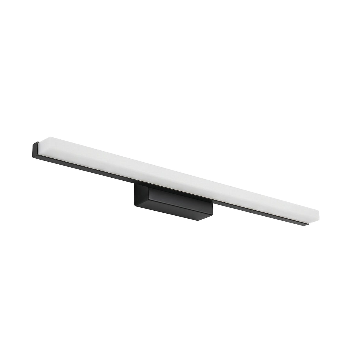 Aplica Delta în negru: difuzor pe șină (60 cm lățime)