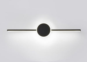 Aplica Luneta în negru aprinsă, lumină rece (61 cm lățime)