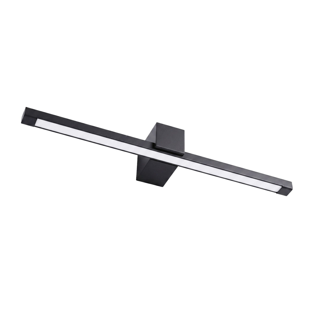 Aplica Tetra în negru, 60 cm lățime, pe fundal alb