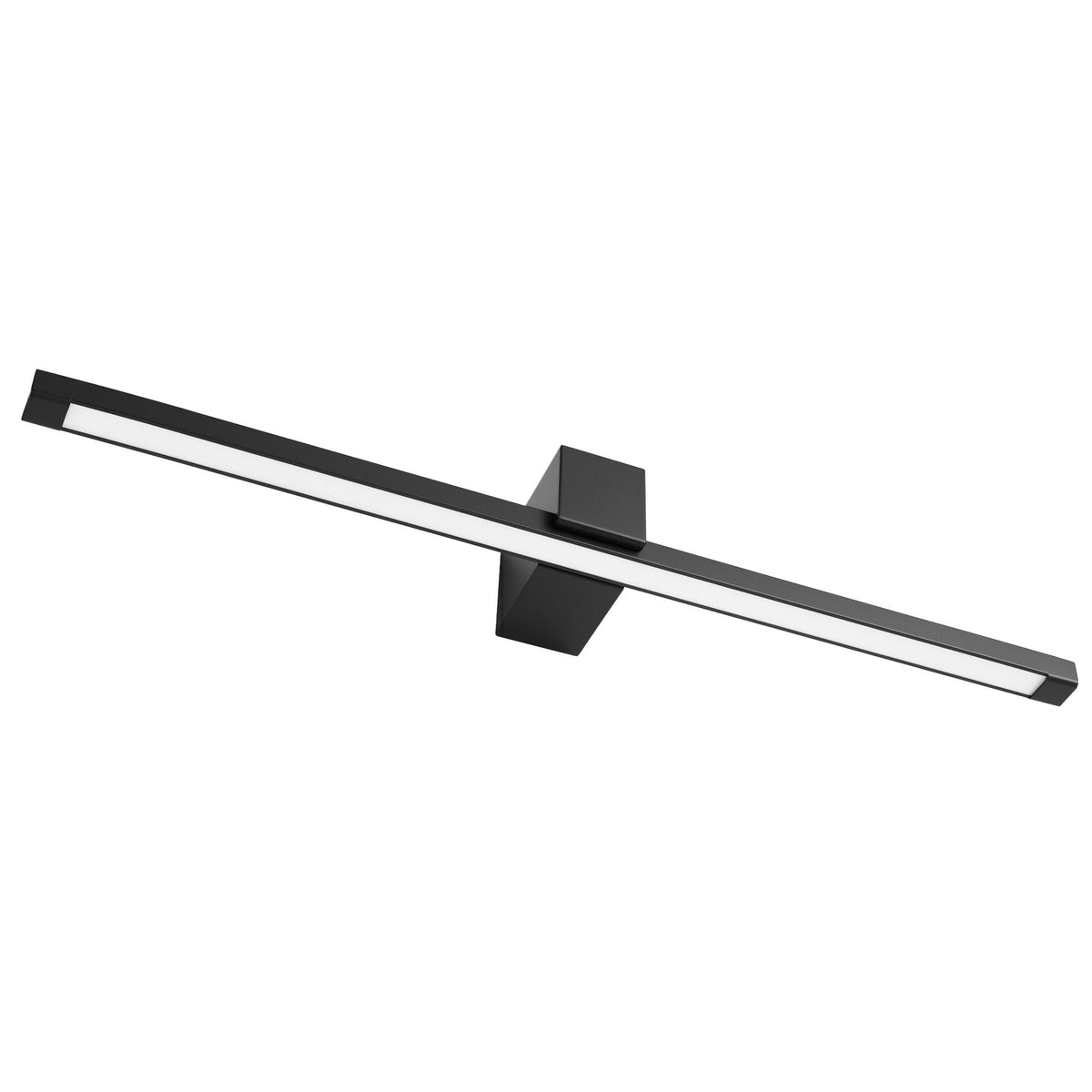 Aplica Tetra în negru, 80 cm lățime, pe fundal alb