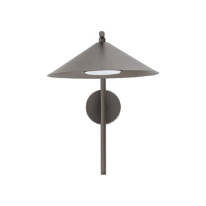 Aplică Lume din oțel, maro, mărimea S, în funcție de bec