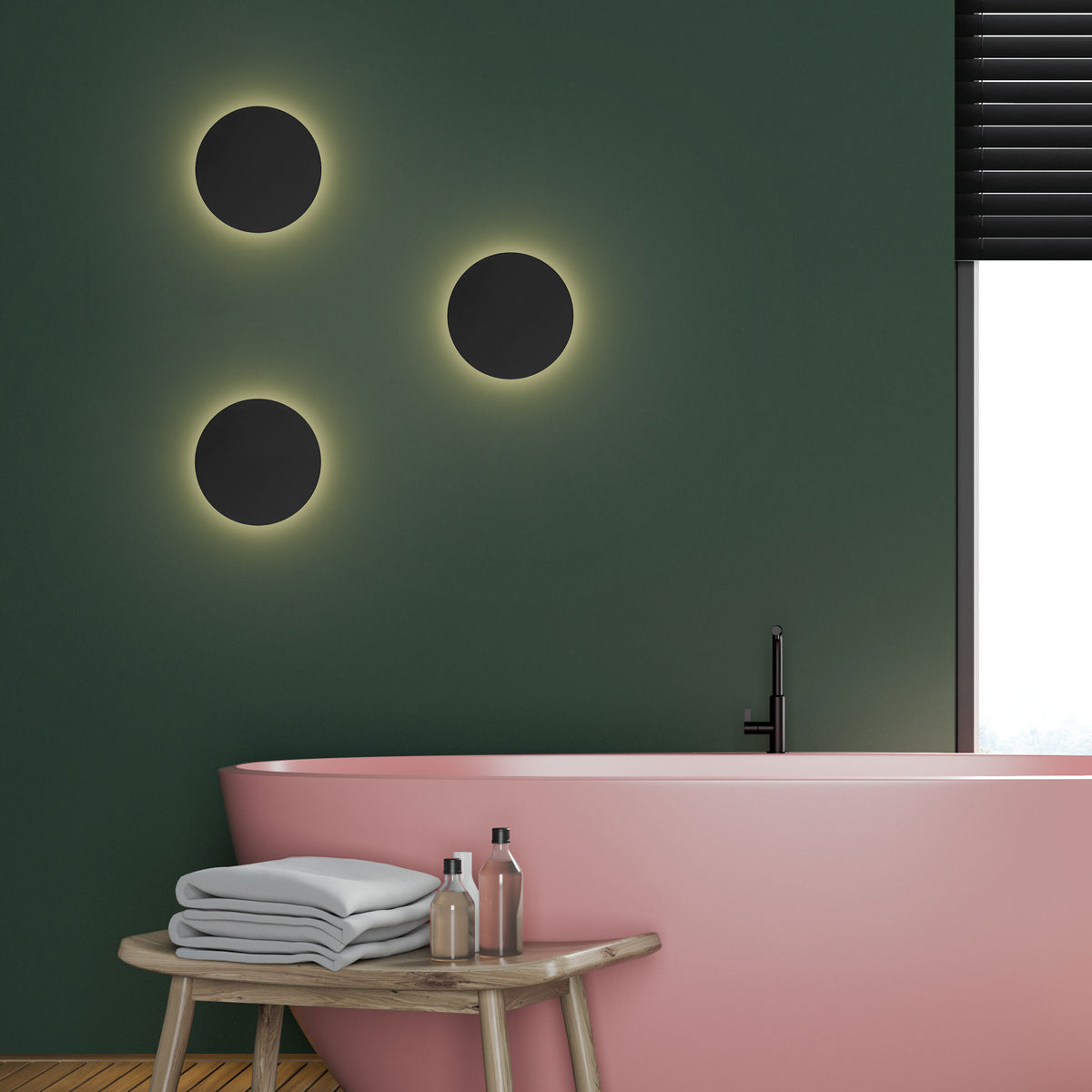 Aplică Luna 200 din metal, negru