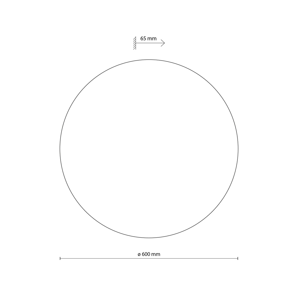 Aplică Luna 600, lemn stejar