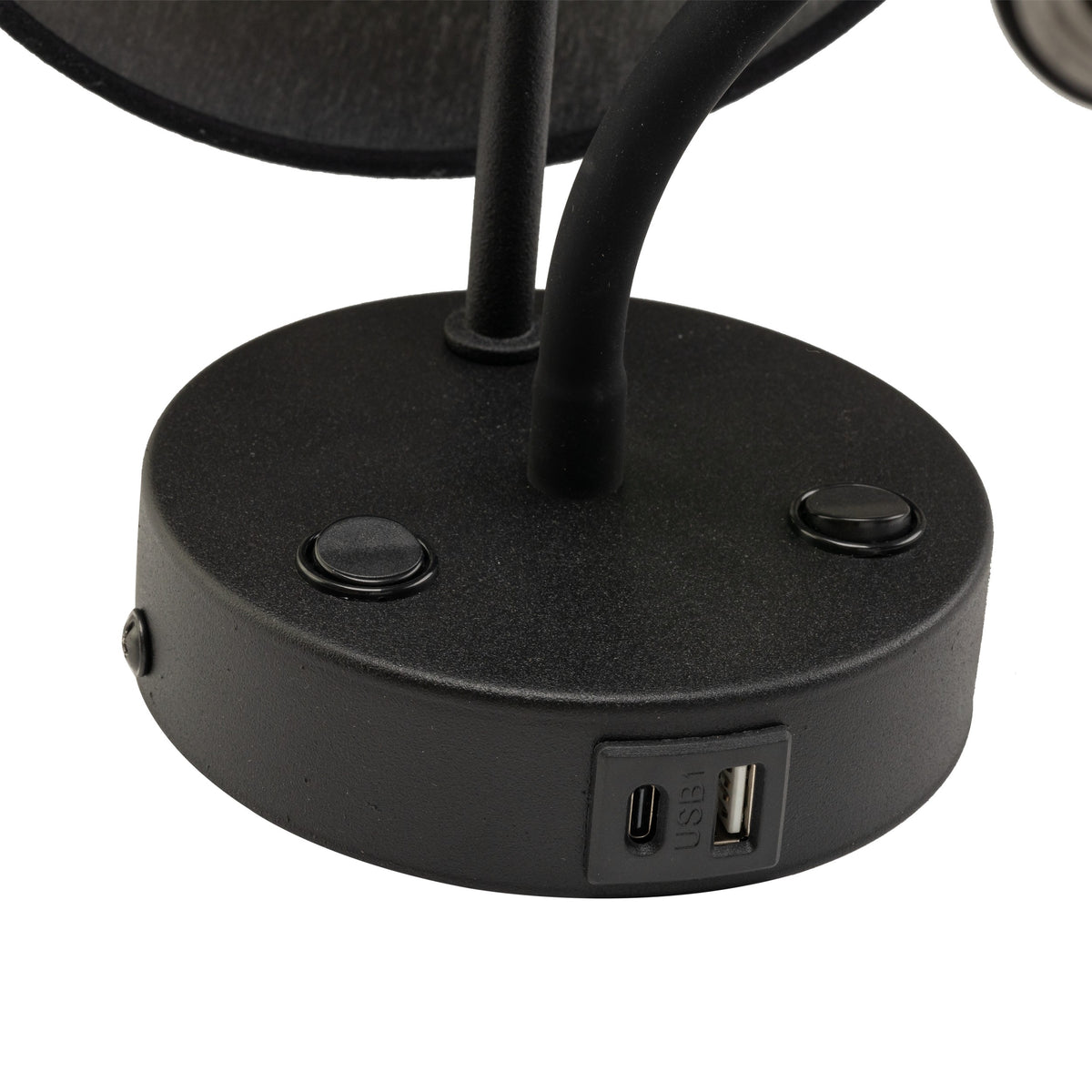Aplică Maja E27+ USB, negru