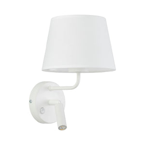 Aplică Maja cu soclu E27 și G9, alb, Lungime 230 mm, lățime 200 mm