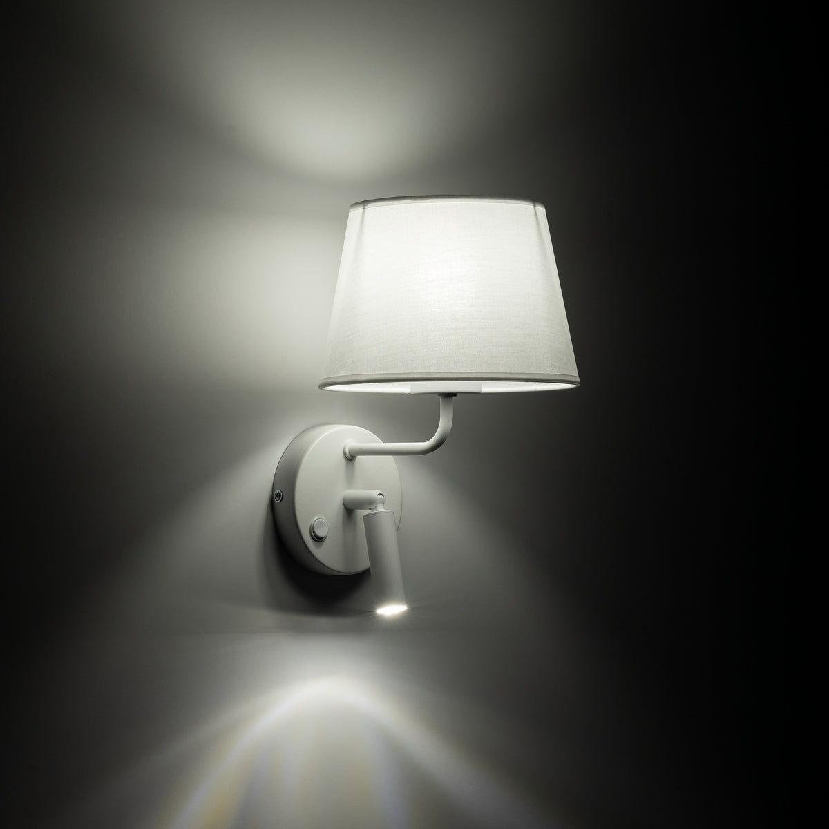 Aplică Maja cu soclu E27 și G9, alb, Lungime 230 mm, lățime 200 mm