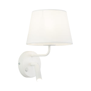 Aplică Maja cu soclu E27 și G9, alb, Lungime 230 mm, lățime 200 mm