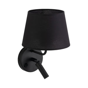 Aplică Maja cu soclu E27 și G9, negru, Lungime 230 mm, lățime 200 mm