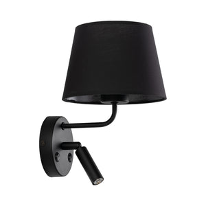 Aplică Maja cu soclu E27 și G9, negru, Lungime 230 mm, lățime 200 mm