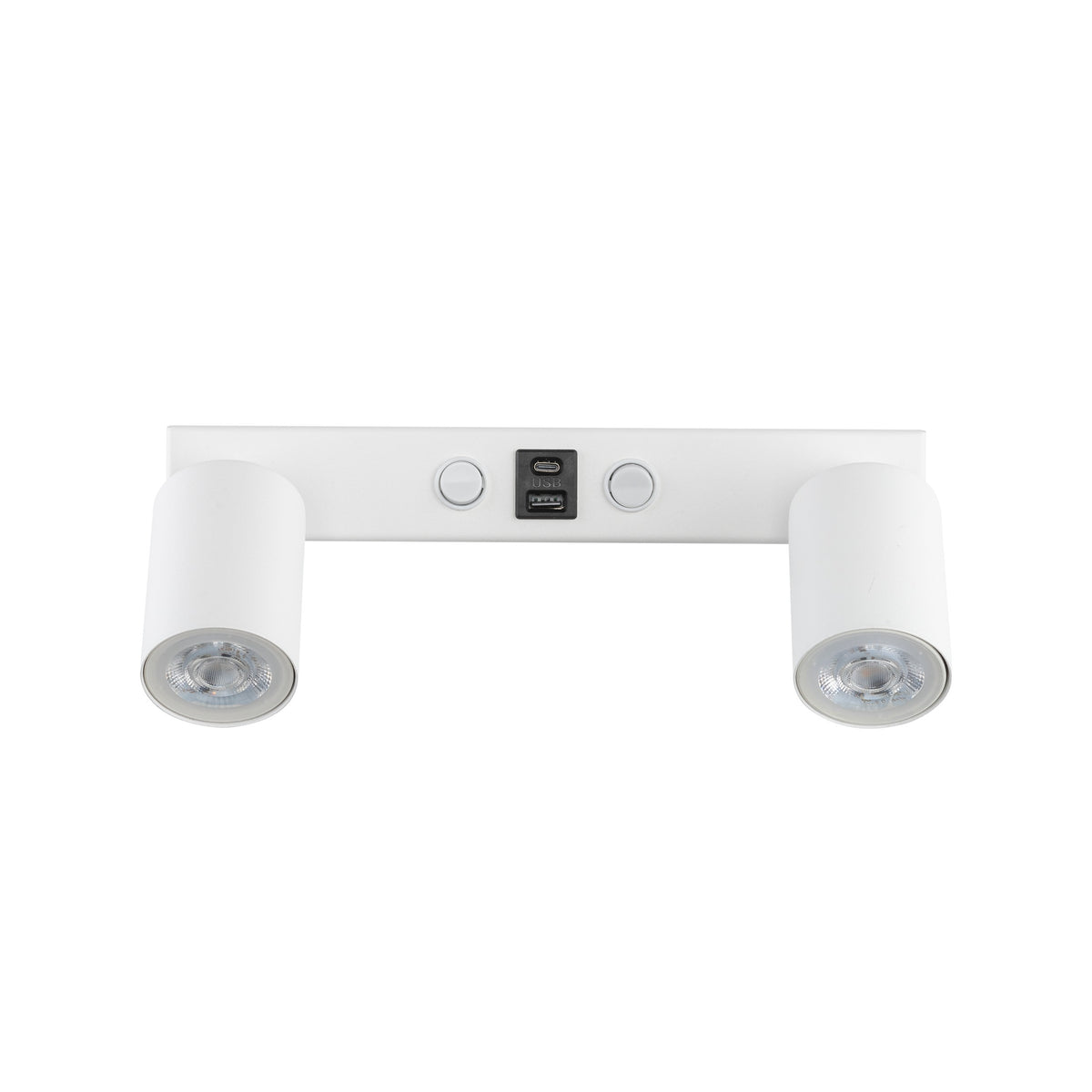 Aplică Nex USB din oțel, alb, 10 W