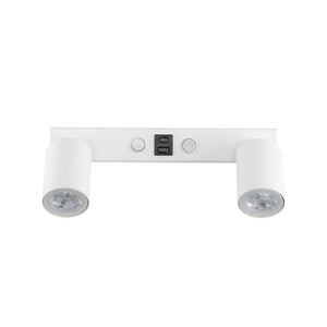Aplică Nex USB din oțel, alb, 10 W
