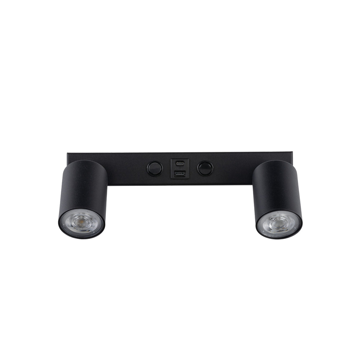 Aplică Nex USB din oțel, negru, 8 W