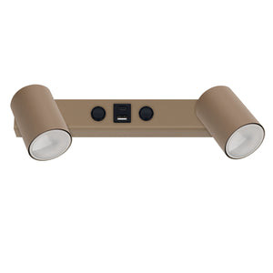 Aplică Nex USB din oțel, salvie, 10 W
