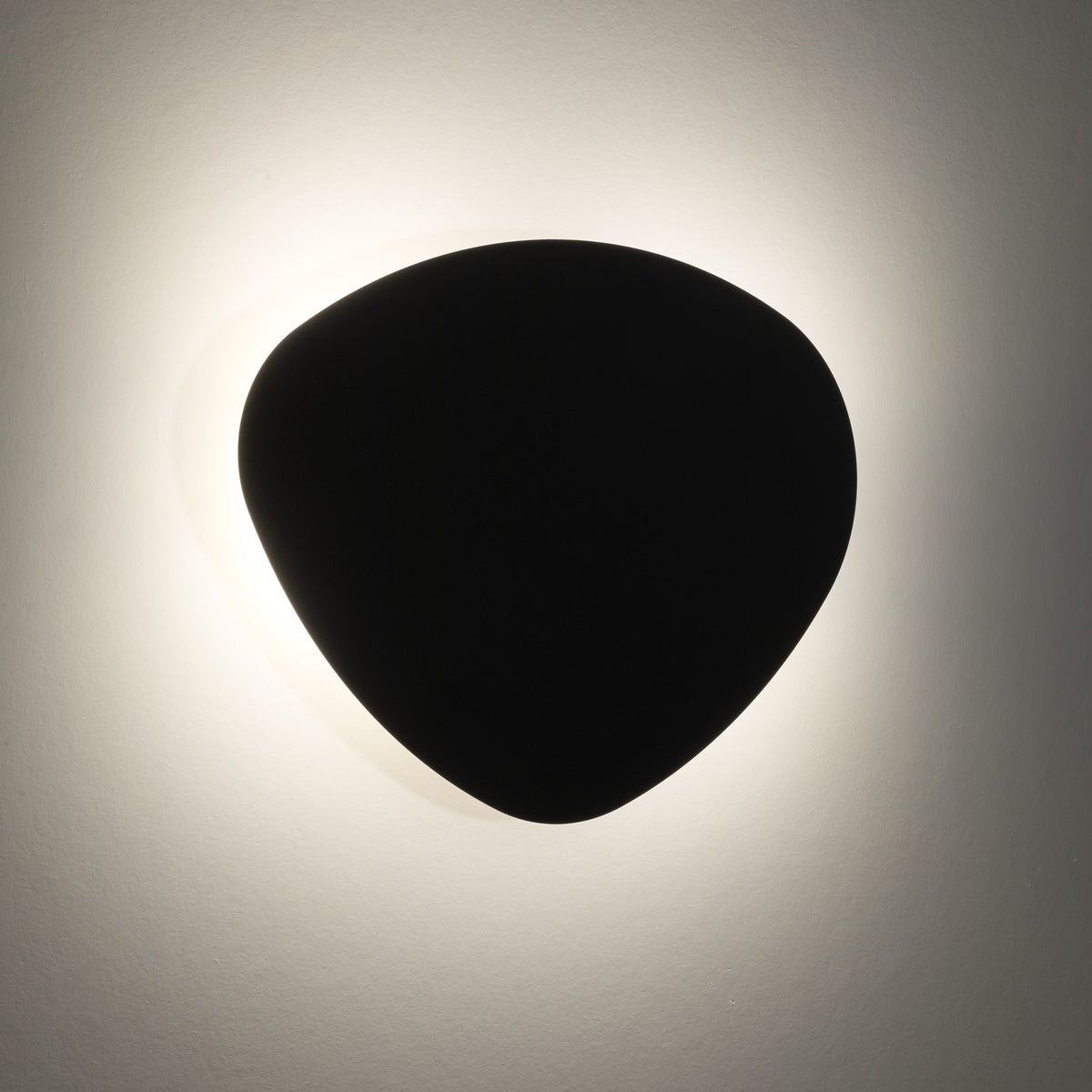 Aplică Stone din metal, negru, 2 becuri