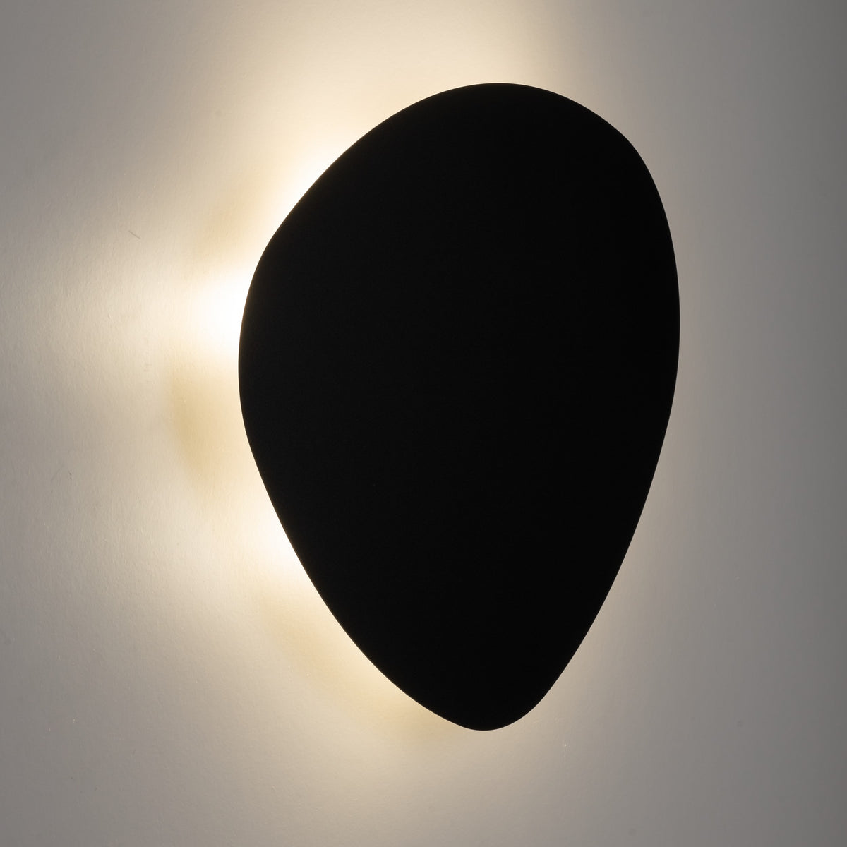 Aplică Stone din metal, negru, 2 becuri
