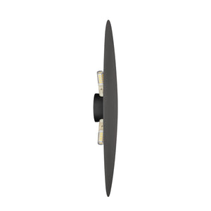 Aplică Stone din metal, negru, 3 becuri
