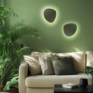 Aplică Stone din metal, verde, 2 becuri