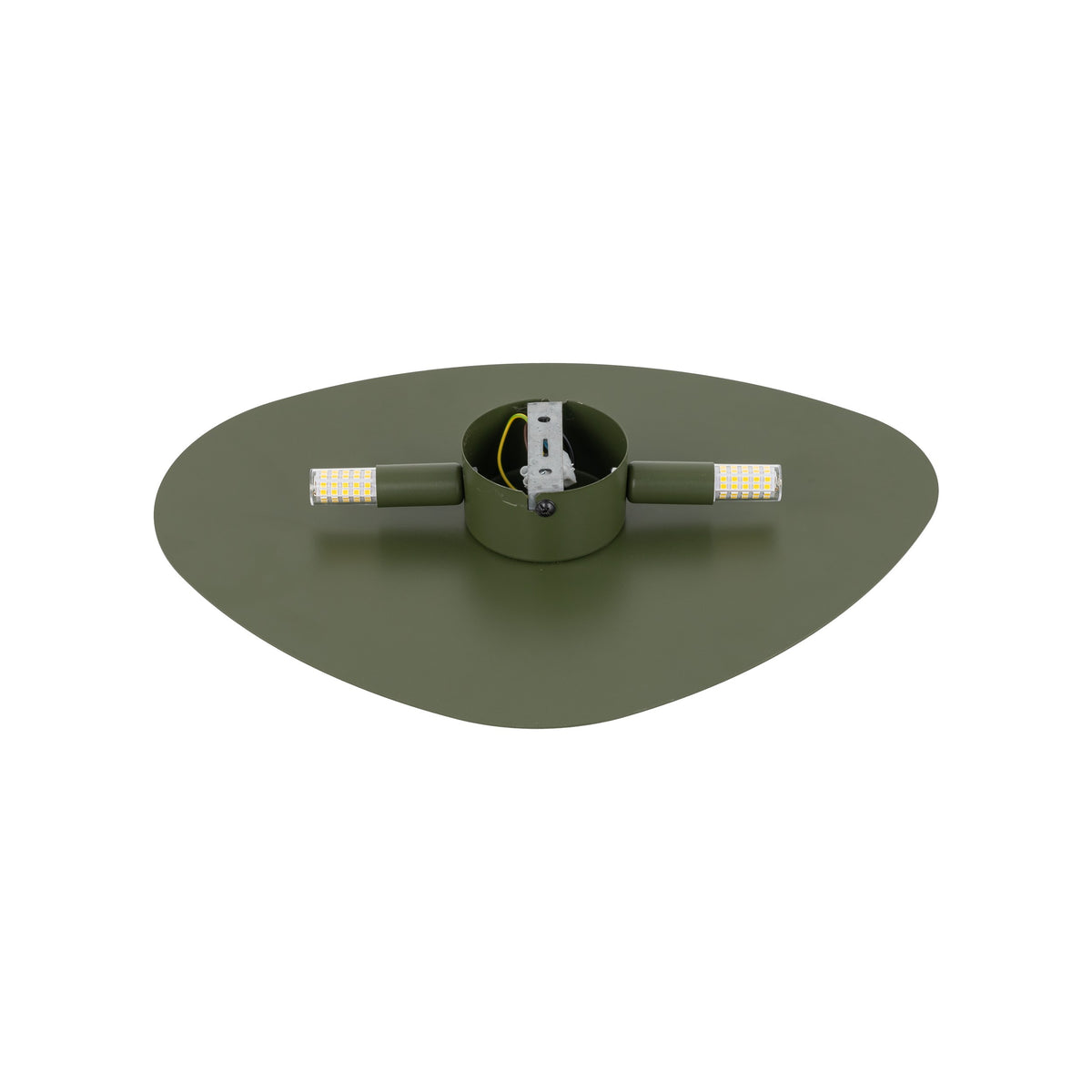 Aplică Stone din metal, verde, 2 becuri