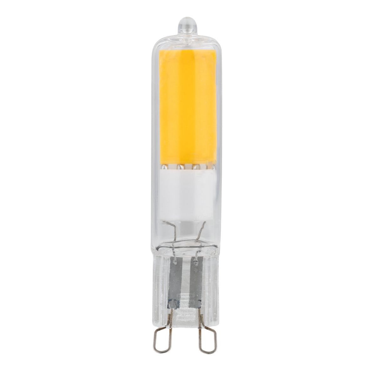 Bec COB G9 cu lumină caldă, transparent