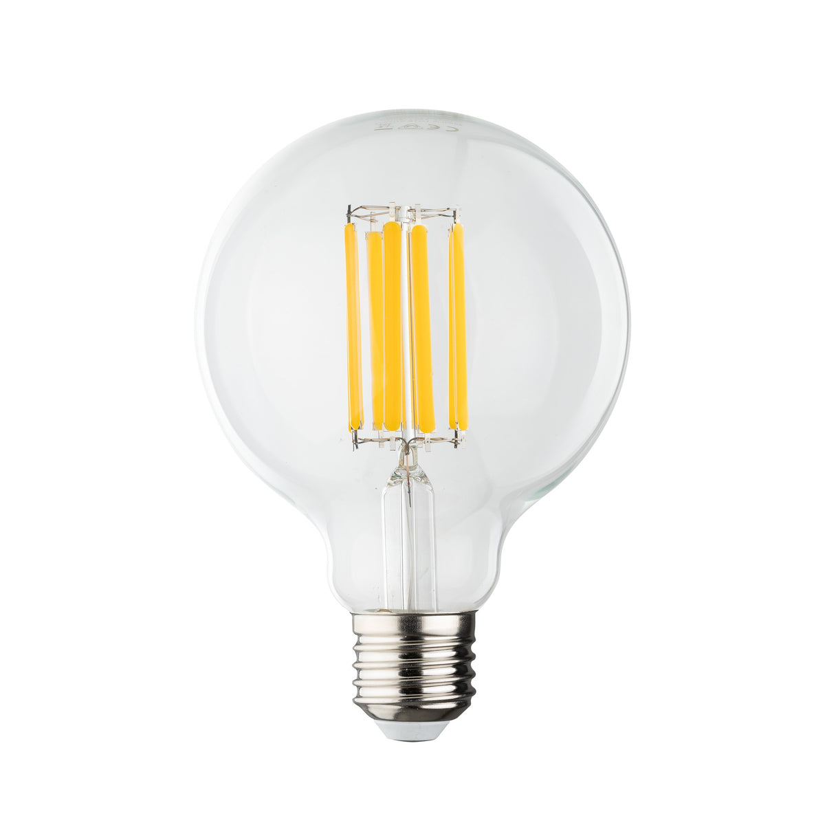 Bec dimabil E27 cu lumină caldă, transparent, 14 W
