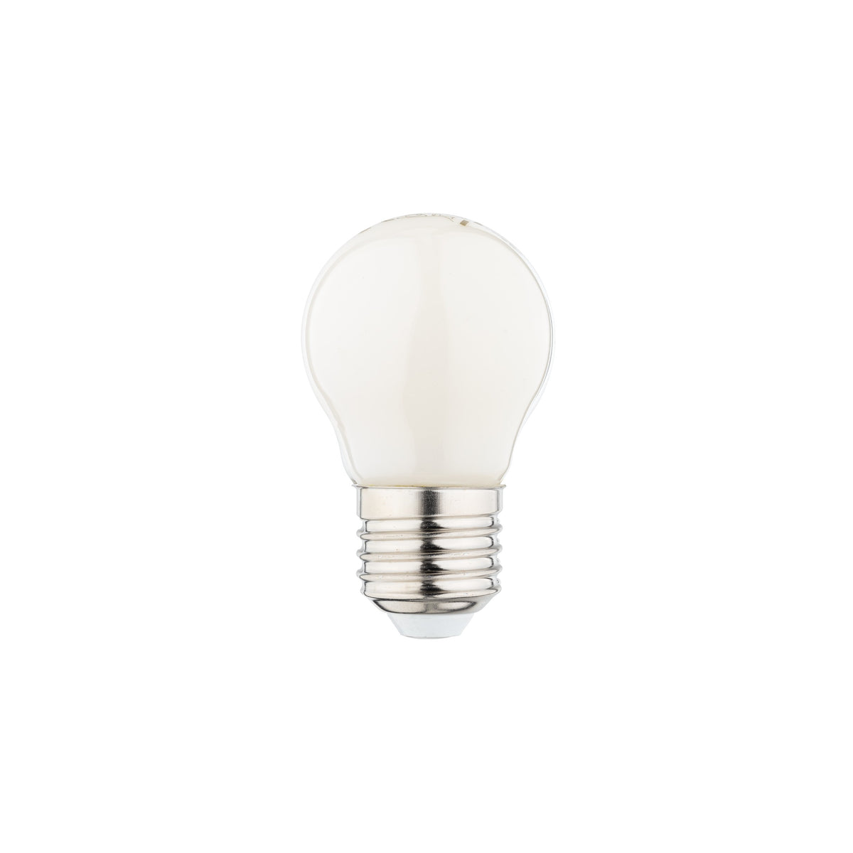 Becul LED mat dimabil E27 de 6 W, glob mic alb