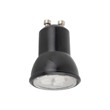 Bec (MR11) GU10 cu lumină caldă, negru
