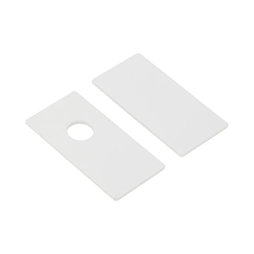 Capac de capăt Magnetic Easy pentru șină din aluminiu, alb
