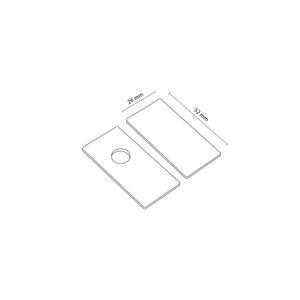Capac de capăt Magnetic Easy pentru șină din aluminiu, alb