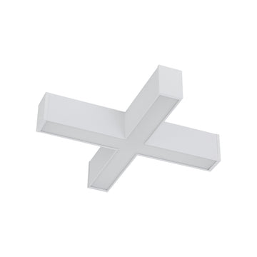 Conector LED în cruce pentru Luxe Pro, alb