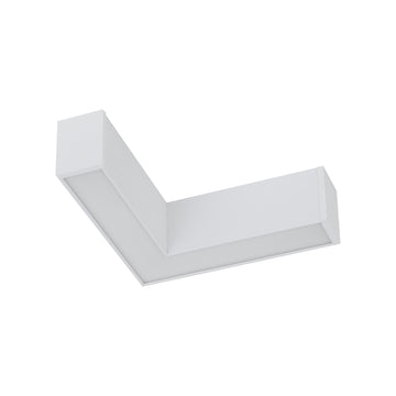 Conector LED în L pentru Luxe Pro, alb