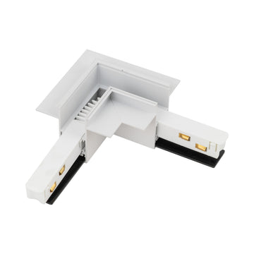 Conector Magnetic Easy tip flexibil pentru șină încastrată, alb