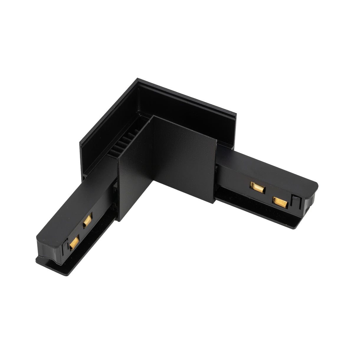 Conector Magnetic Easy tip L flexibil pentru șină aparentă, negru