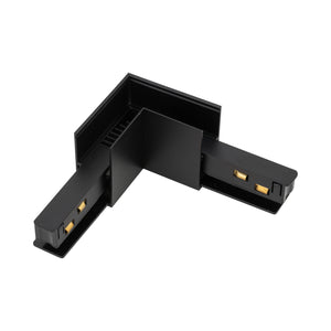 Conector Magnetic Easy tip L flexibil pentru șină aparentă, negru