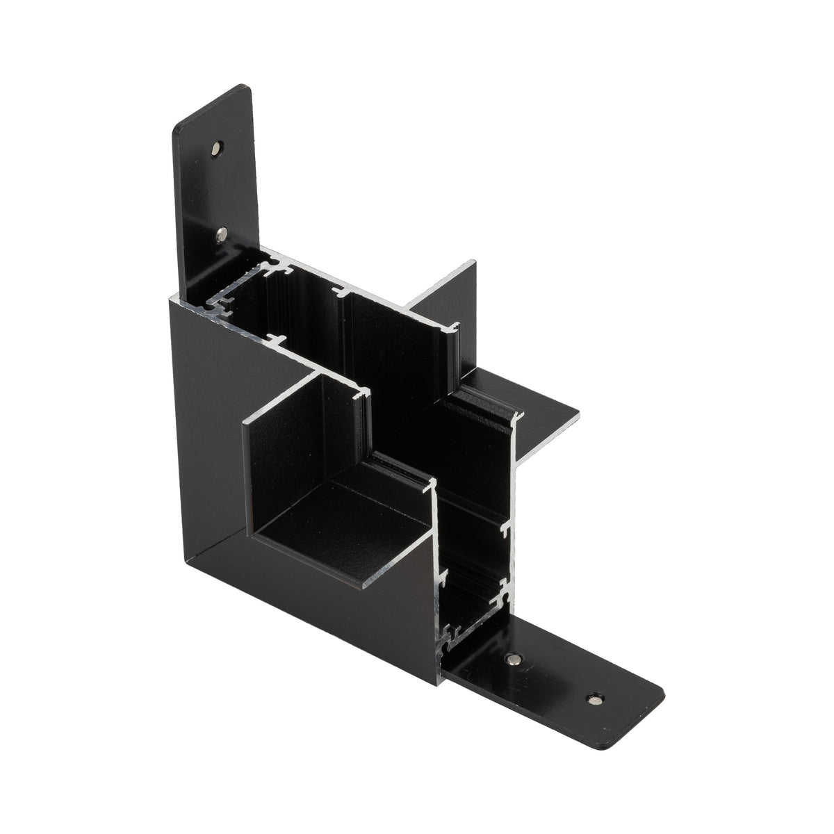Conector Magnetic Easy unghiular interior pentru șină încastrată, negru
