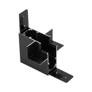 Conector Magnetic Easy unghiular interior pentru șină încastrată, negru