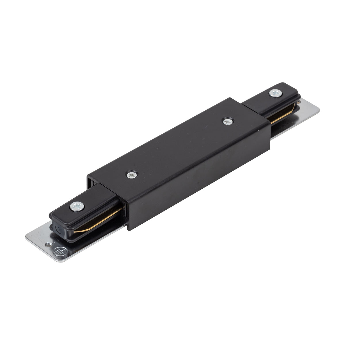 Conector Tracer drept cu alimentare din metal, negru