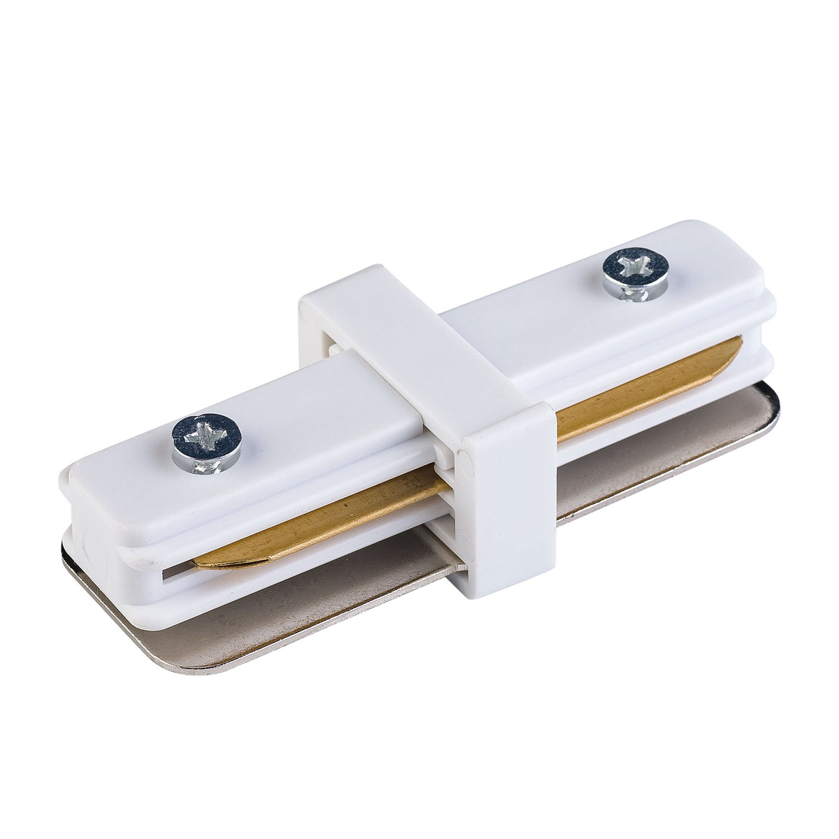 Conector Tracer drept din metal, alb