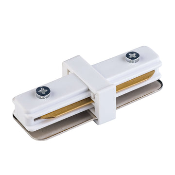 Conector Tracer drept din metal, alb