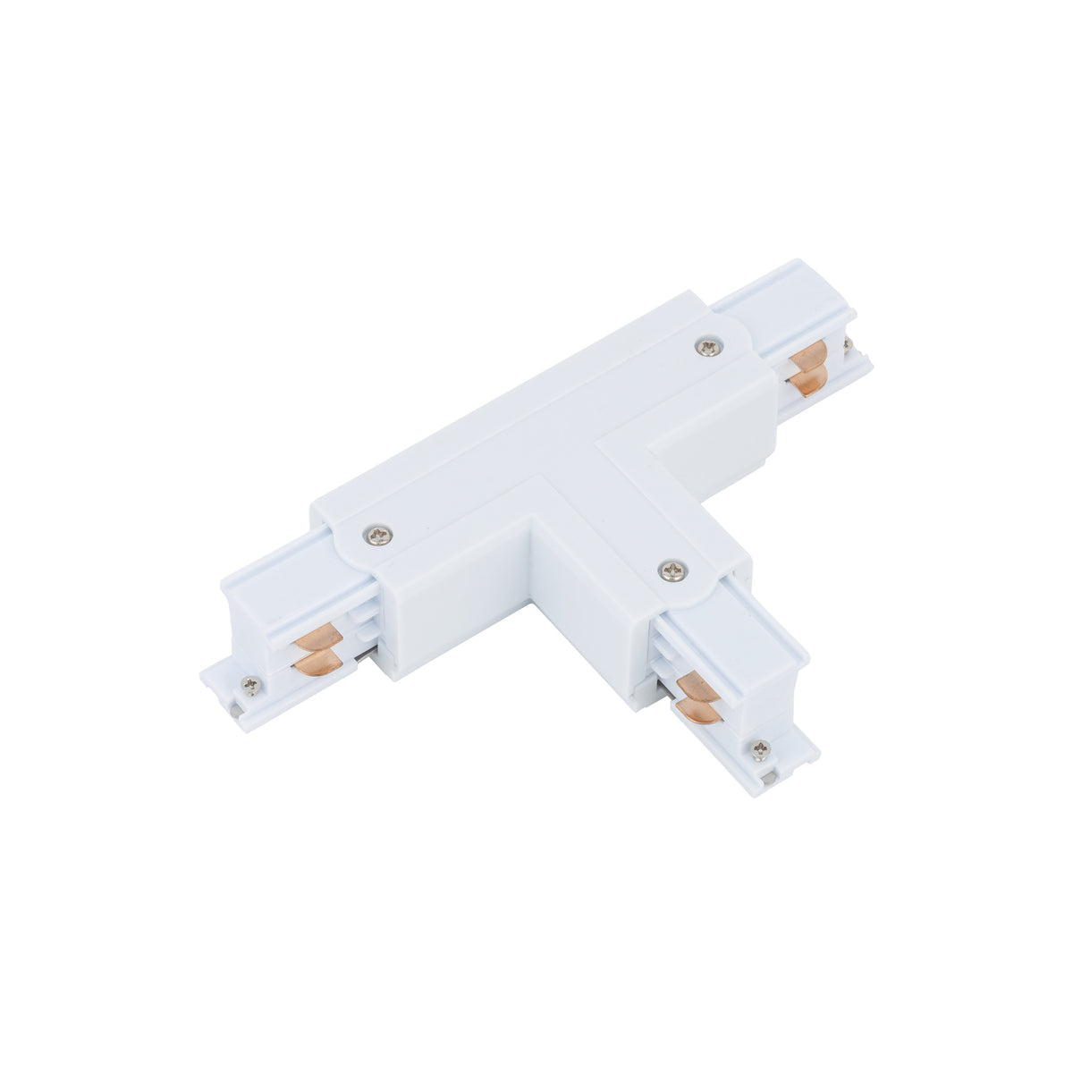 Conector Tracer în T dreapta varianta 1 cu 3 circuite, alb