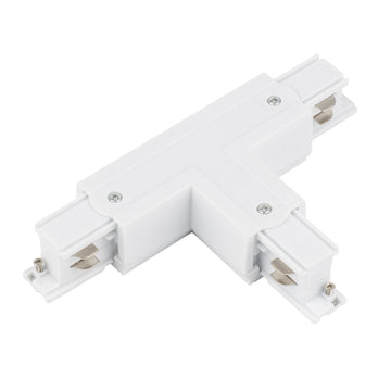 Conector Tracer în T stânga varianta 1 cu 3 circuite, alb