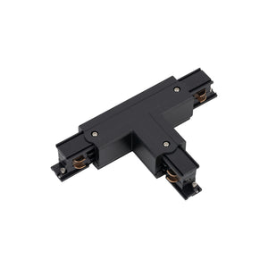 Conector Tracer în T stânga varianta 2 cu 3 circuite, negru