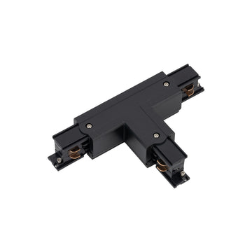 Conector Tracer în T stânga varianta 2 cu 3 circuite, negru