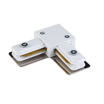 Conector Tracer unghiular din metal, alb