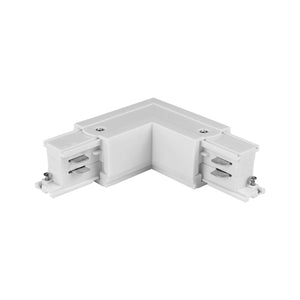 Conector Tracer unghiular stânga cu 3 circuite, alb