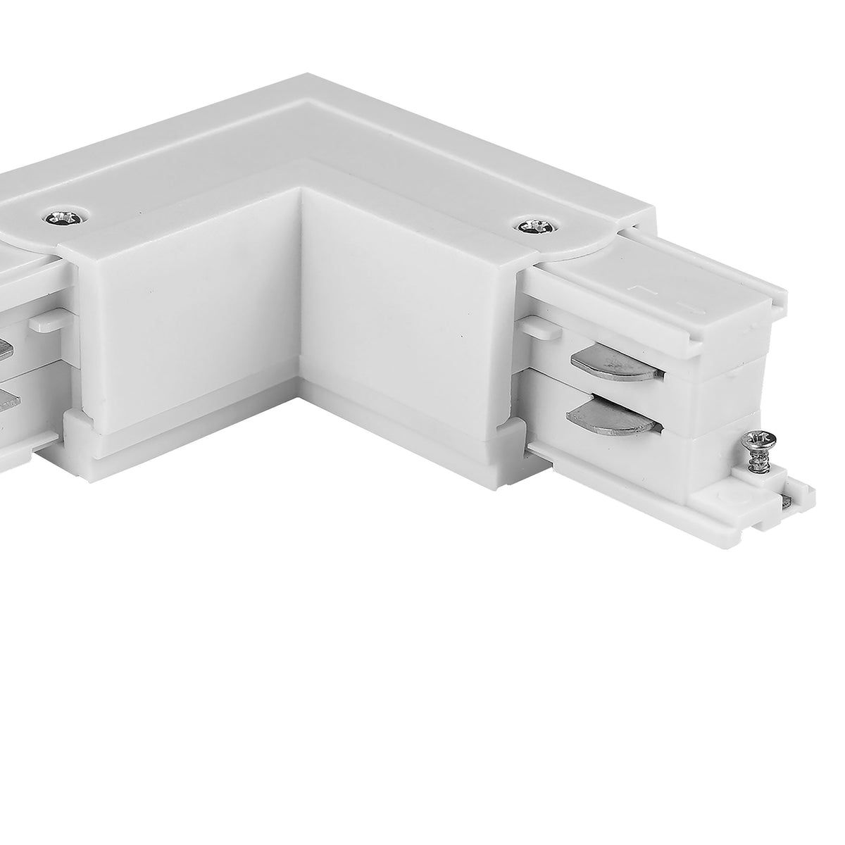 Conector Tracer unghiular stânga cu 3 circuite, alb